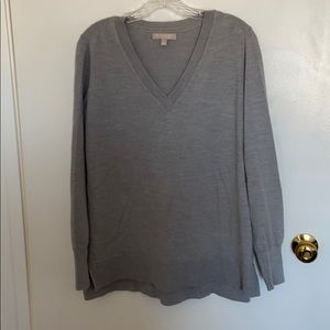 Merino wool v neck sweater